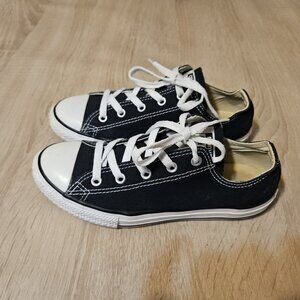 Converse Chuck Taylor Size 3 Youth Black Low Top Sneakers Boys Girls